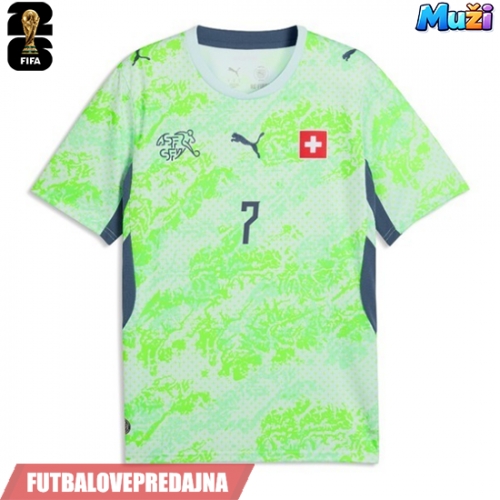 Lacne Muži Futbalové dres Švajčiarsko Breel Embolo #7 MS 2026 Krátky Rukáv - Preč